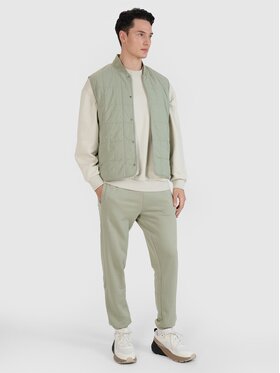 4F 4F Gilet 4FWSS25TVJAM210-44S Verde Regular Fit