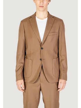 HAMAKI-HO HAMAKI-HO Marynarka GAI1579H Beżowy Blazer Fit