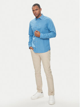 Jack&Jones Srajca Summer 12248384 Modra Comfort Fit