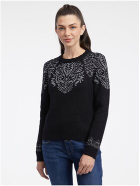 Orsay Orsay Sweter 540146660000__XS Czarny Regular Fit