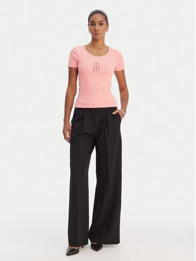 Fracomina Fracomina T-särk FP26ST3001J42701 Korallivärviline Slim Fit