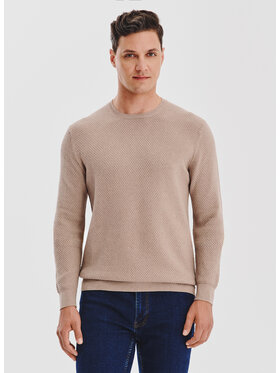 Pako Lorente Pako Lorente Sweter P25WF-2X-012 Beżowy Classic Fit