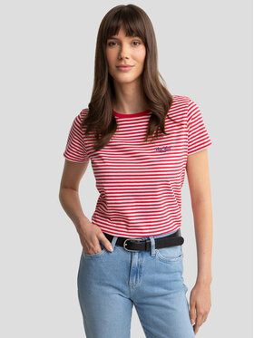 BIG STAR BIG STAR T-Shirt ZENAIDA_603_150 Czerwony Basic Fit