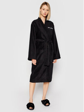 KARL LAGERFELD KARL LAGERFELD Župan Unisex Logo 211M2180 Čierna