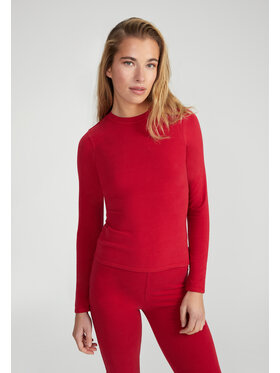 Style Republic Style Republic T-Shirt Long Sleeve T-Shirt Czerwony Curvy Fit