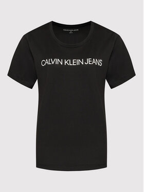 Calvin Klein Jeans Plus Calvin Klein Jeans Plus Комплект 2 тишъртки J20J217516 Черен Slim Fit