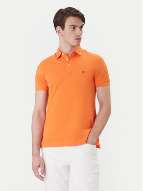 Tommy Hilfiger Tommy Hilfiger Polo särk 1985 MW0MW17771 Oranž Slim Fit