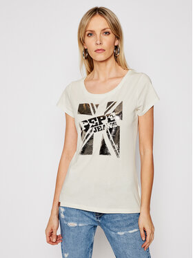 Pepe Jeans Pepe Jeans Póló Alessa PL504795 Bézs Regular Fit
