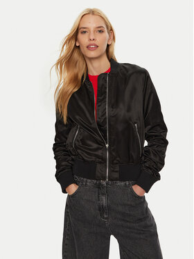 HUGO Hugo Bomberjacke Fleura-1 50430669 Schwarz Regular Fit