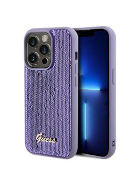 Guess Guess Etui na telefon iPhone 13 Pro Max Fioletowy