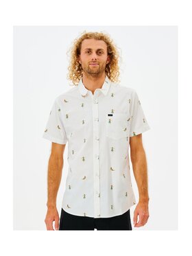 Rip Curl Rip Curl Koszula Hula Breach S/S Shirt Biały Standard Fit