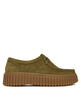 Clarks Clarks Nizki čevlji Torhill Bee 26184586 Khaki