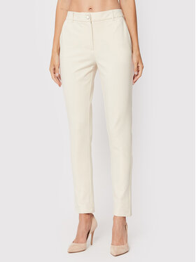 Guess Guess Hlače iz tkanine Zoe W2YB01 K8RN0 Bež Regular Fit