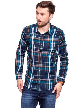 Wrangler Wrangler Koszula LS 1 PKT Kolorowy Slim Fit