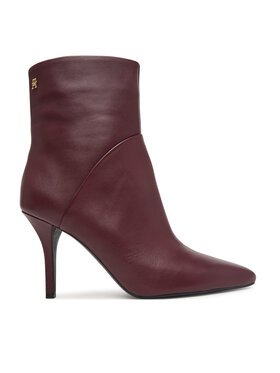 Tommy Hilfiger Tommy Hilfiger Īsie zābaki High Heel Clean Ankle Boot FW0FW09624 Bordo