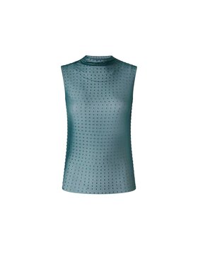 PINKO Pinko Top LARUNS TOP INDEMAGLIATO FULL STRASS 103913 A220 Zielony Regular Fit