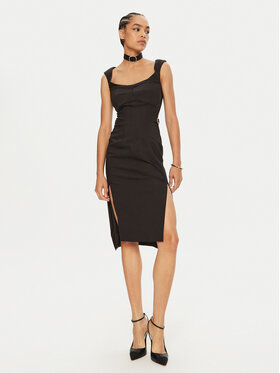 Babylon Babylon Coctailkleid E00717 Schwarz Slim Fit