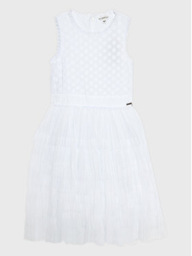 Guess Guess Elegantna haljina J3RK13 WF6V0 Bijela Regular Fit