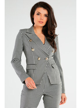 Awama Awama Marynarka A439 Czarny Basic Fit