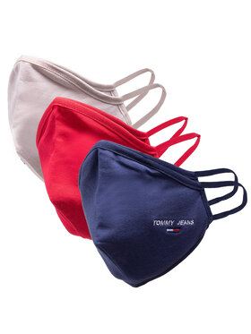 Tommy Jeans Tommy Jeans Sada 3 textilných masiek Tjm Face Cover 3-Pack AM0AM07682 Tmavomodrá