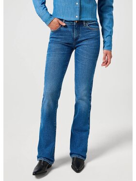 Wrangler Wrangler Jeansy BOOTCUT Niebieski Loose Fit