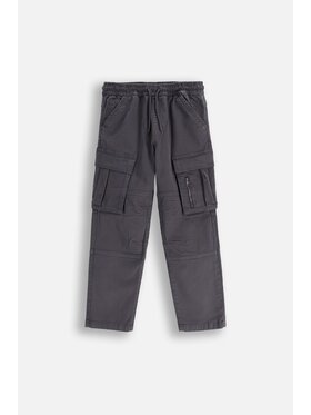 Coccodrillo Coccodrillo Kalhoty z materiálu ZC5119101XBJ-020 Šedá Regular Fit