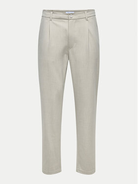 Only & Sons Only & Sons Чино панталони Lou 22031615 Бежов Tapered Fit