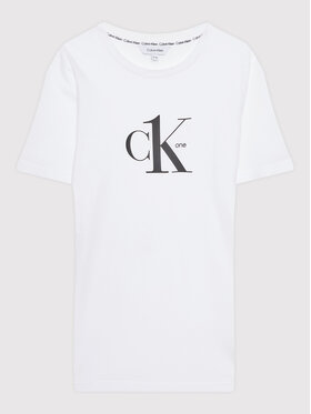 Calvin Klein Swimwear Calvin Klein Swimwear T-shirt KV0KV00012 Bijela Regular Fit