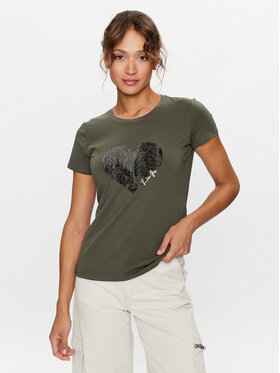 Liu Jo Liu Jo Majica TF3282 J0088 Khaki Regular Fit