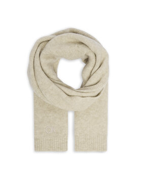 Calvin Klein Calvin Klein Зимен шал Embroidery Airy K60K612610 Бежов