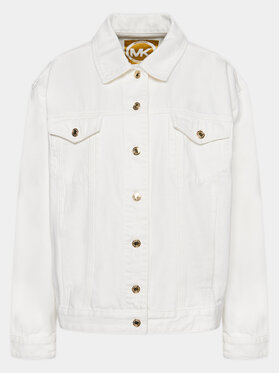 Michael Kors Michael Kors Jeansjacke MR4104U80V Weiß Relaxed Fit