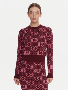 PINKO PINKO Sveter Gypsies 106041 A2YD Bordová Regular Fit