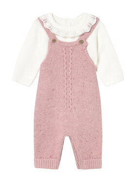 Mayoral Mayoral Set pulover și pantaloni din material textil 2605 Roz Regular Fit