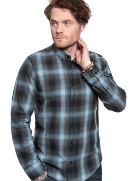 Lee Lee Koszula BUTTON DOWN Szary Regular Fit