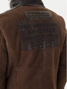 Μπουφάν δερμάτινο Aeronautica Militare φωτογραφία