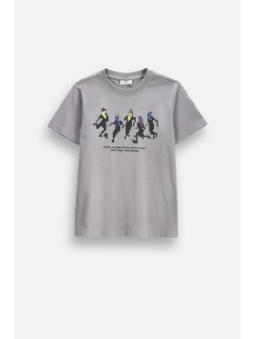Coccodrillo Coccodrillo T-Shirt ZC6143204VBA-019 Szary Regular Fit