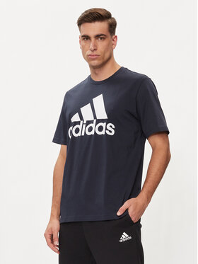 adidas adidas T-Shirt Essentials Single Jersey Big Logo T-Shirt IC9348 Niebieski Regular Fit