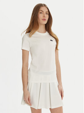 Lacoste Lacoste Tričko TF9246 Biela Slim Fit