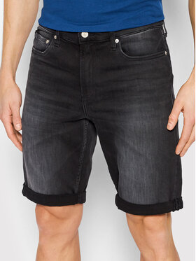 Calvin Klein Jeans Calvin Klein Jeans Džínsové šortky J30J320525 Čierna Slim Fit