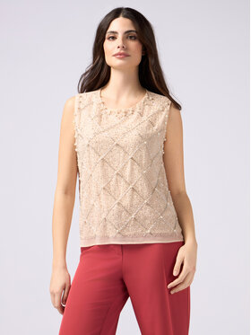 Oltre Oltre Blusa 2471J000702N002 Écru Regular Fit