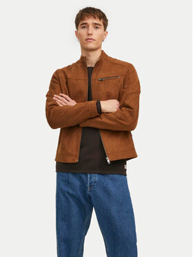 Jack&Jones Jack&Jones Яке от имитация на кожа Rocky 12147218 Кафяв Regular Fit