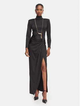 Rinascimento Rinascimento Õhtune kleit CFC0020494002 Must Slim Fit