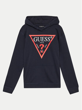 Guess Guess Majica dugih rukava L92Q09 KAUG0 Tamnoplava Regular Fit