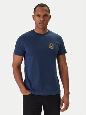 Versace Jeans Couture Versace Jeans Couture Tričko 80GAHT03 CJ00T Modrá Regular Fit