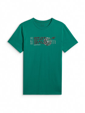4F 4F T-Shirt ESSENTIAL 2 Zielony Regular Fit