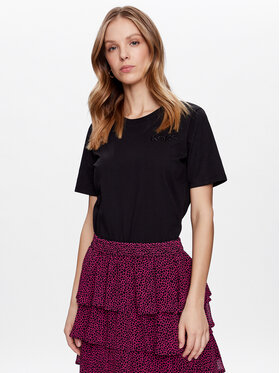 MICHAEL Michael Kors MICHAEL Michael Kors Tričko MR3510497J Čierna Regular Fit