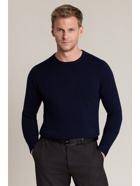 Lancerto Lancerto Sweter Christopher SW073226000035 Granatowy Regular Fit