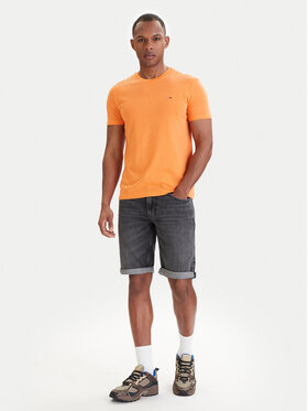 Tommy Jeans Tommy Jeans Тишърт DM0DM20363 Оранжев Slim Fit