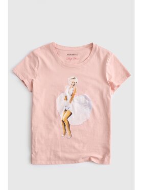 Guess Guess T-Shirt 182715 Růžová Classic Fit