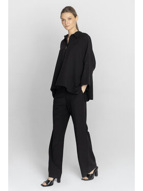 Deni Cler Milano Deni Cler Milano Spodnie materiałowe T-DC-5232-F2-20-90-1 Czarny Regular Fit